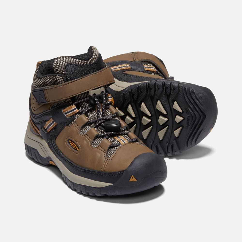 Bottes de Randonnée Keen Enfant Marron/Noir | Targhee Waterproof | PKMJI-9073